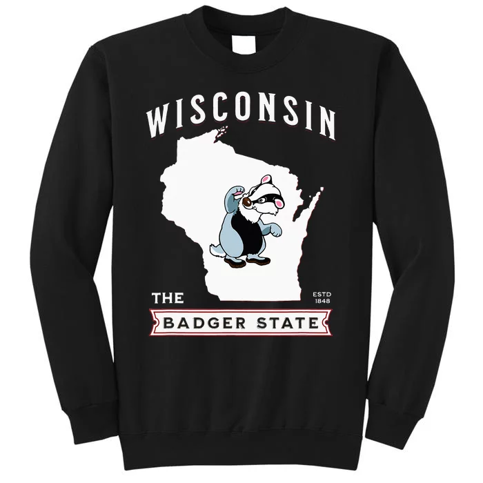 Wisconsin The Badger State Established 1848 Sweatshirt