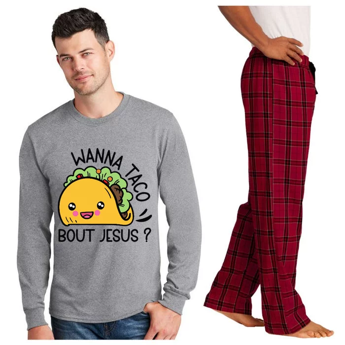 Wanna Taco Bout Jesus Long Sleeve Pajama Set