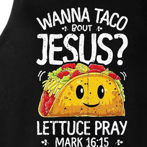 Wanna Taco Bout Jesus Cinco De Mayo Christian Ladies Tri-Blend Wicking Tank