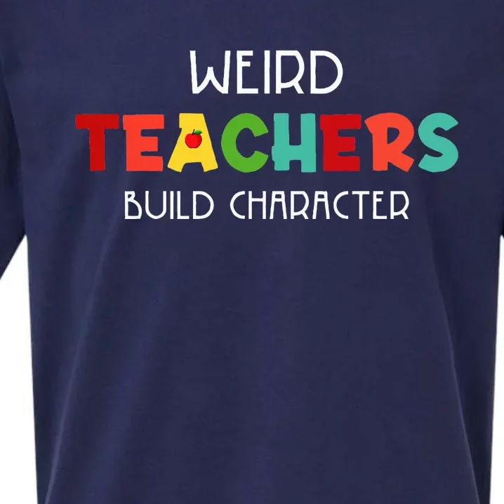 Weird Teachers Build Character Sueded Cloud Jersey T-Shirt