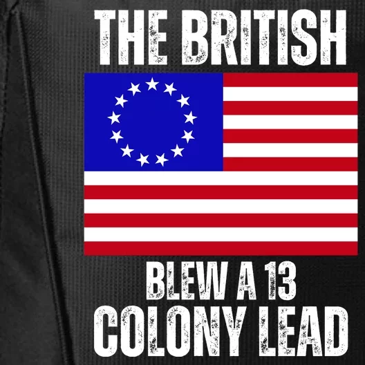 Withe The British Blew A 13 Colony Lead City Backpack