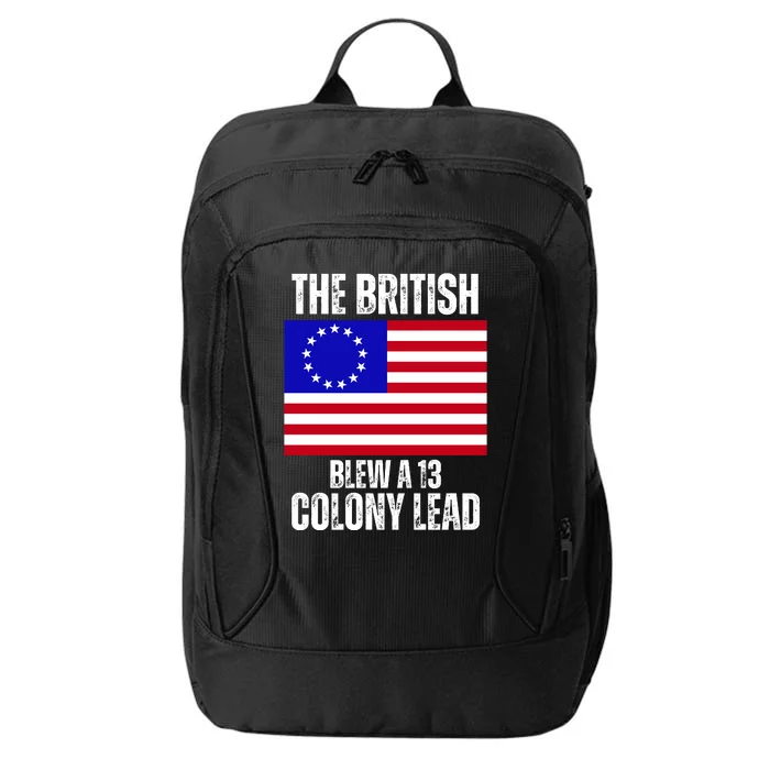 Withe The British Blew A 13 Colony Lead City Backpack