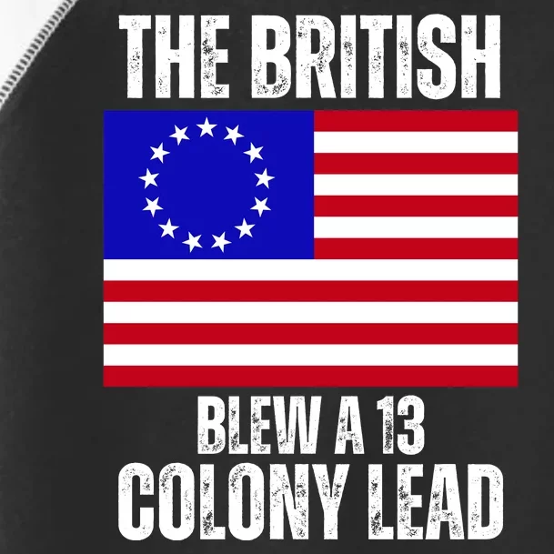 Withe The British Blew A 13 Colony Lead Toddler Fine Jersey T-Shirt