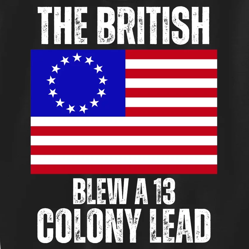 Withe The British Blew A 13 Colony Lead Kids Sweatshirt