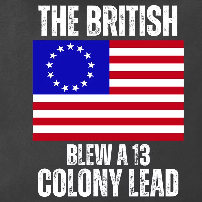 Withe The British Blew A 13 Colony Lead Zip Tote Bag