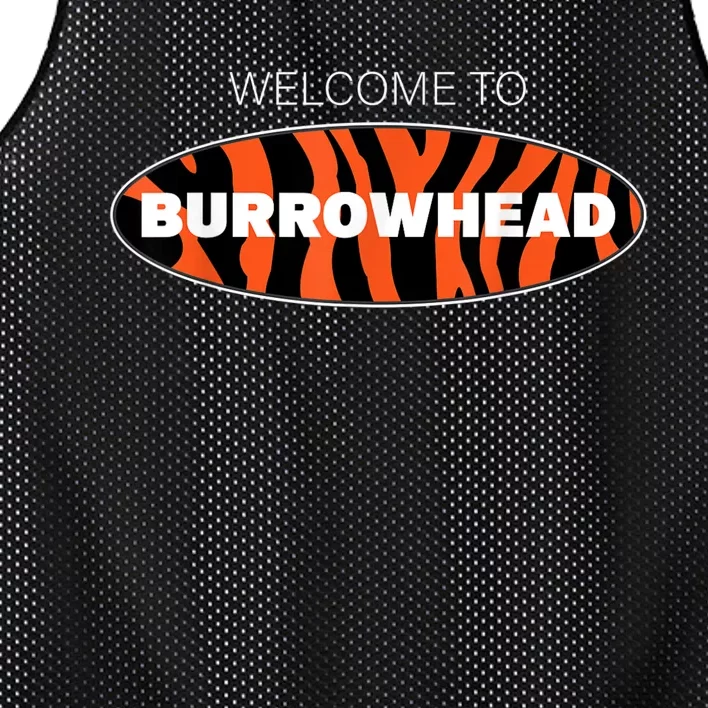 Welcome To Burrowhead Cincy Cincinnati Football Mesh Reversible Basketball Jersey Tank