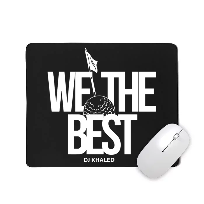 We The Best Red Golf Ball Mousepad