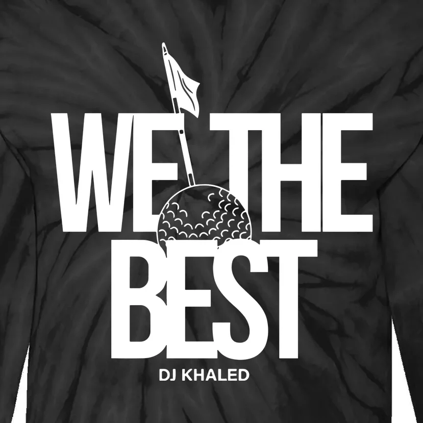 We The Best Red Golf Ball Tie-Dye Long Sleeve Shirt