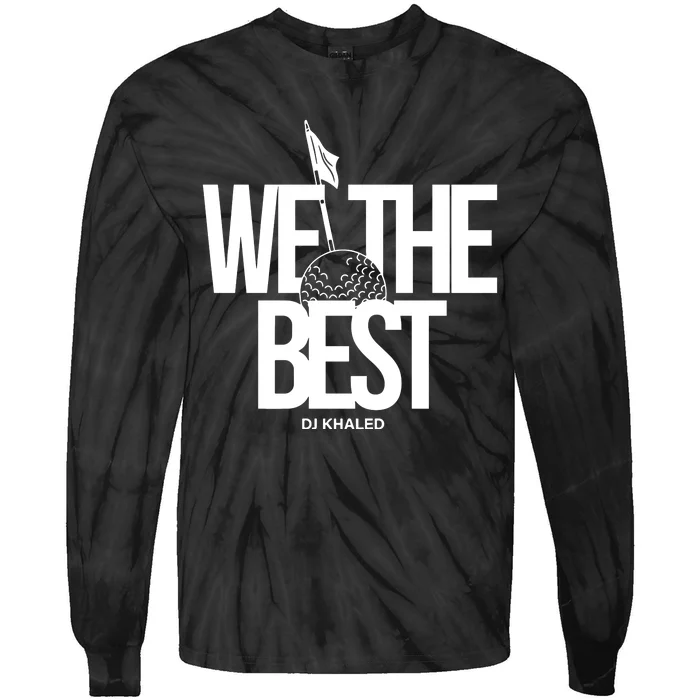 We The Best Red Golf Ball Tie-Dye Long Sleeve Shirt