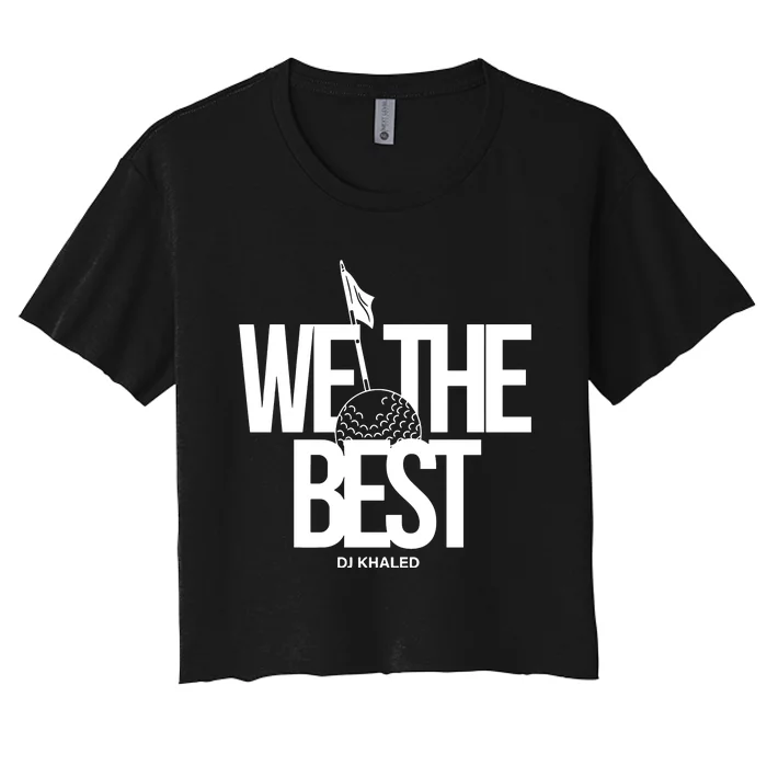 We The Best Red Golf Ball Women's Crop Top Tee