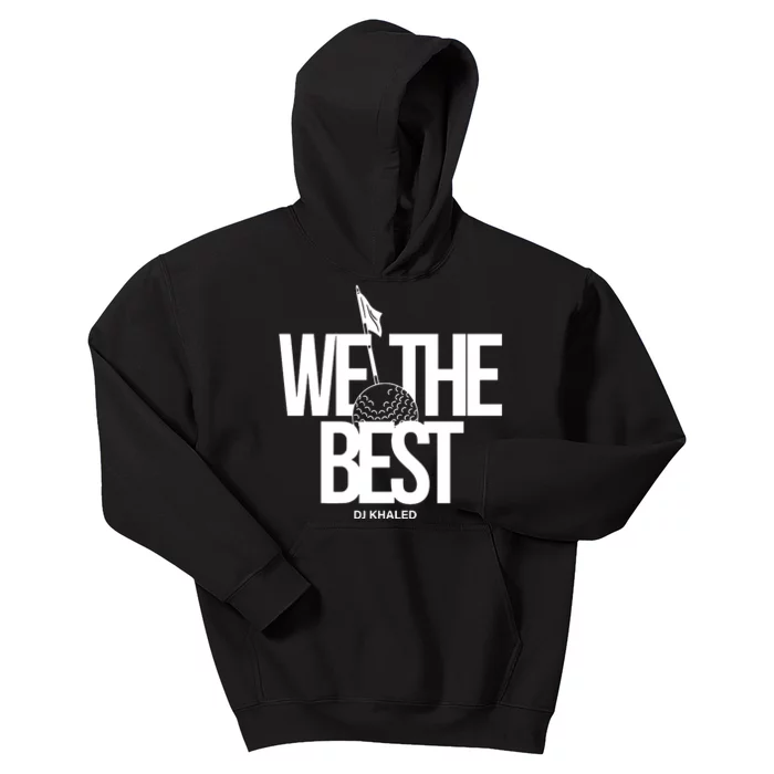 We The Best Red Golf Ball Kids Hoodie