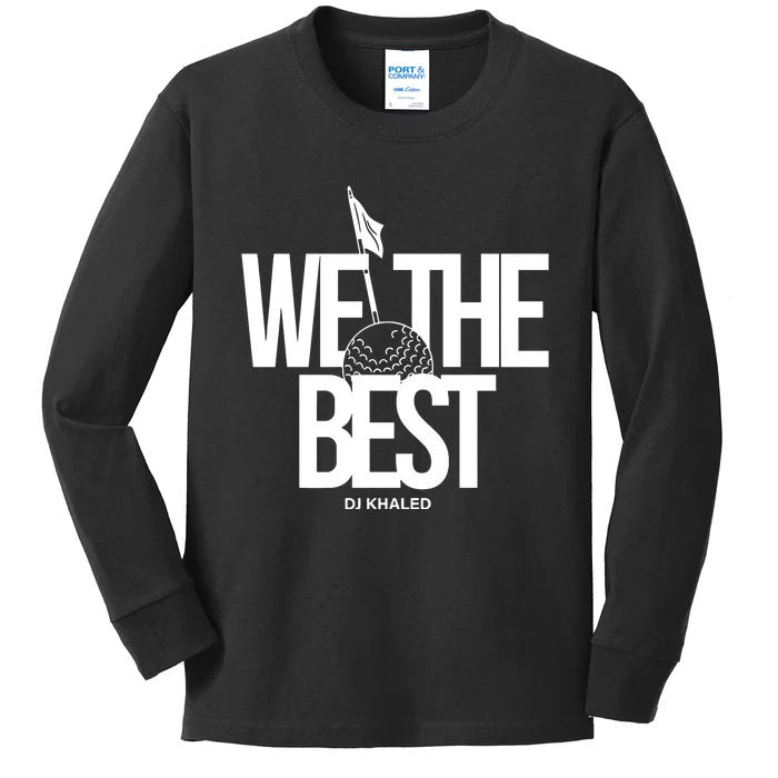 We The Best Red Golf Ball Kids Long Sleeve Shirt