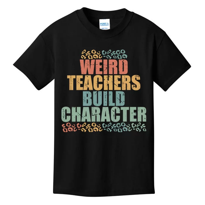 Weird Teachers Build Character Vintage Kids T-Shirt