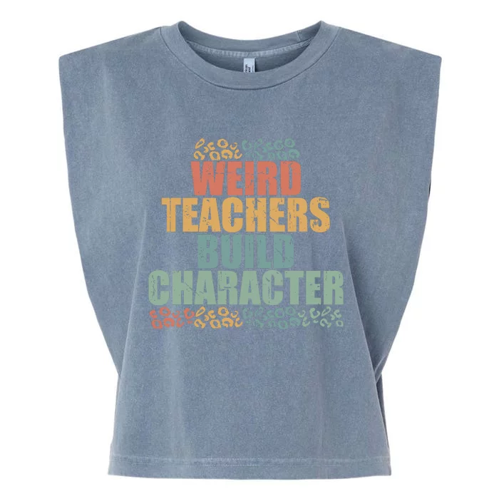 Weird Teachers Build Character Vintage Garment-Dyed Women's Muscle Tee