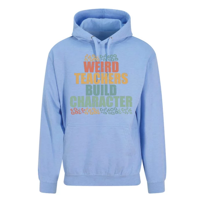 Weird Teachers Build Character Vintage Unisex Surf Hoodie