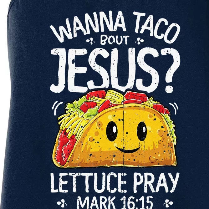 Wanna Taco Bout Jesus Cinco De Mayo Women Christian Women's Racerback Tank