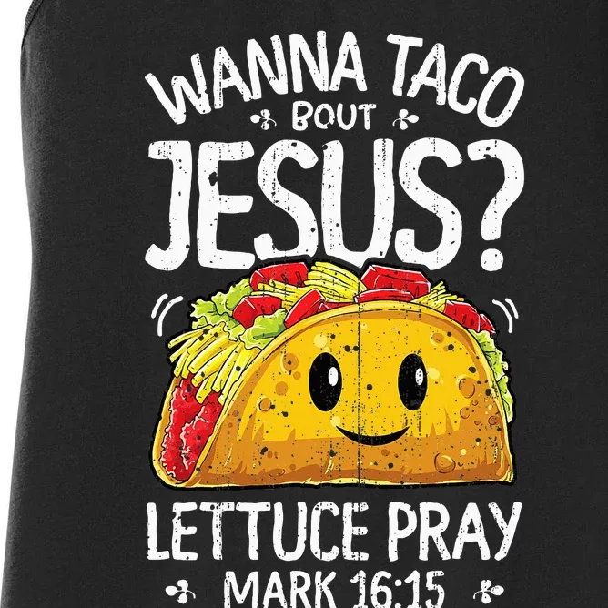 Wanna Taco Bout Jesus Cinco De Mayo Christian Women's Racerback Tank