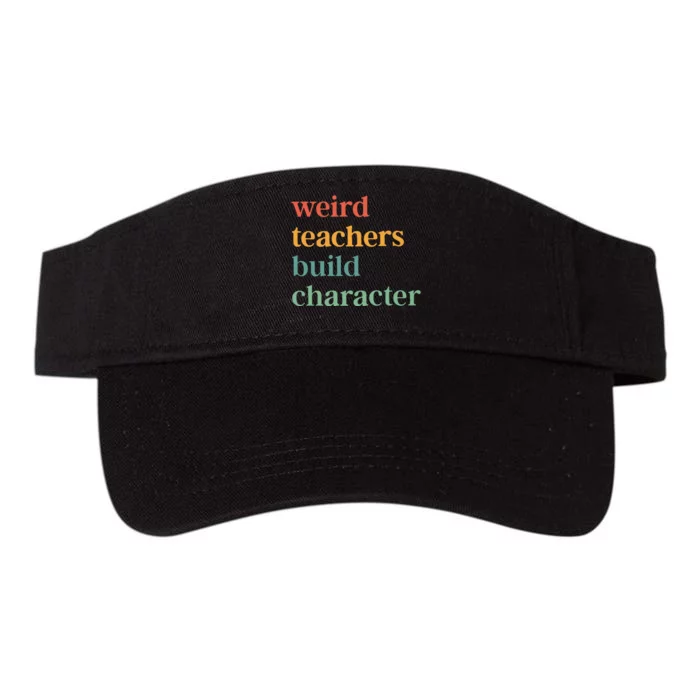 Weird Teachers Build Character Valucap Bio-Washed Visor