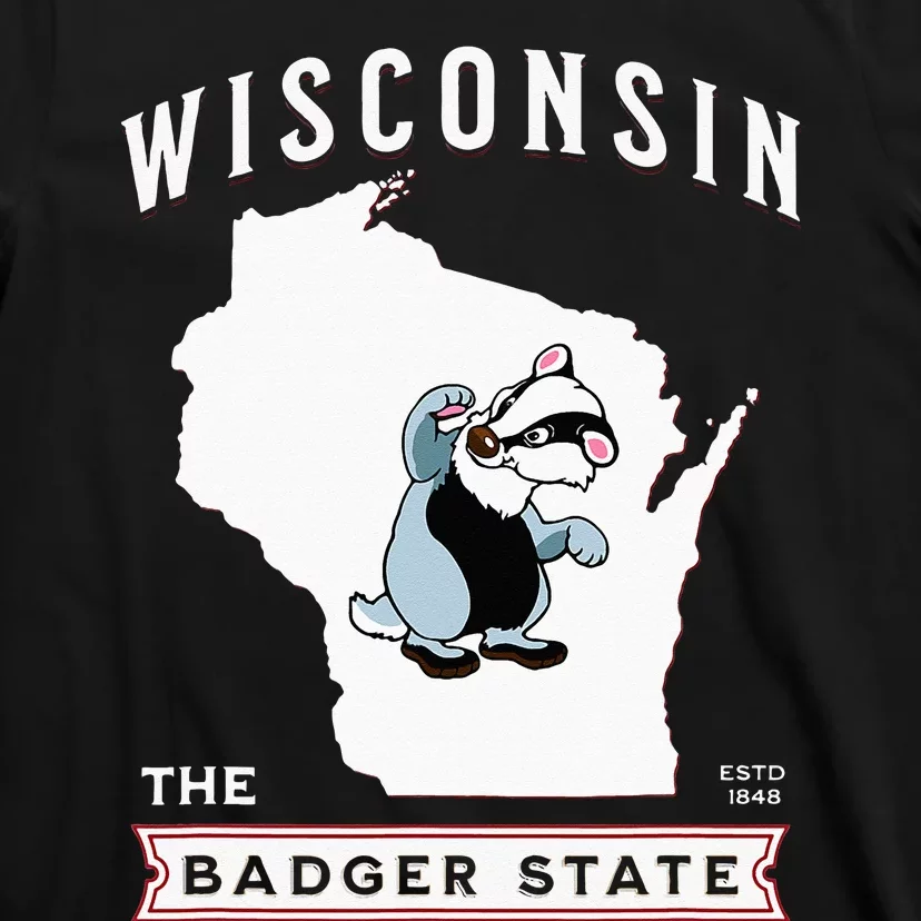 Wisconsin The Badger State Established 1848 T-Shirt