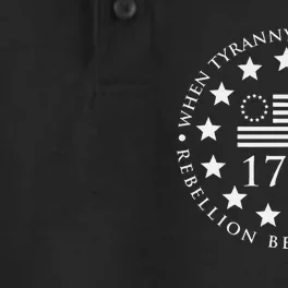 When tyranny becomes law rebellion becomes duty Dry Zone Grid Performance Polo