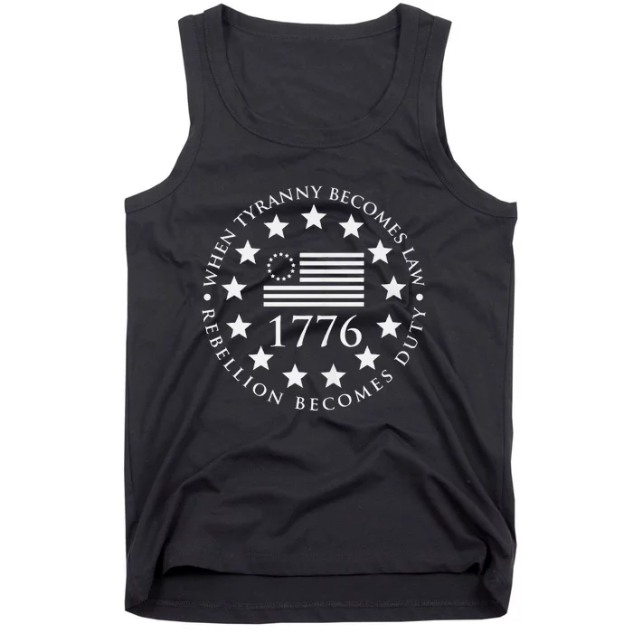 When tyranny becomes law rebellion becomes duty Tank Top