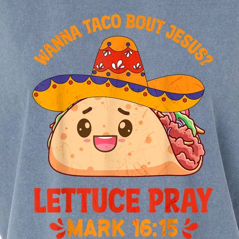 Wanna Taco Bout Jesus Cinco De Mayo Women Men Christian Garment-Dyed Women's Muscle Tee