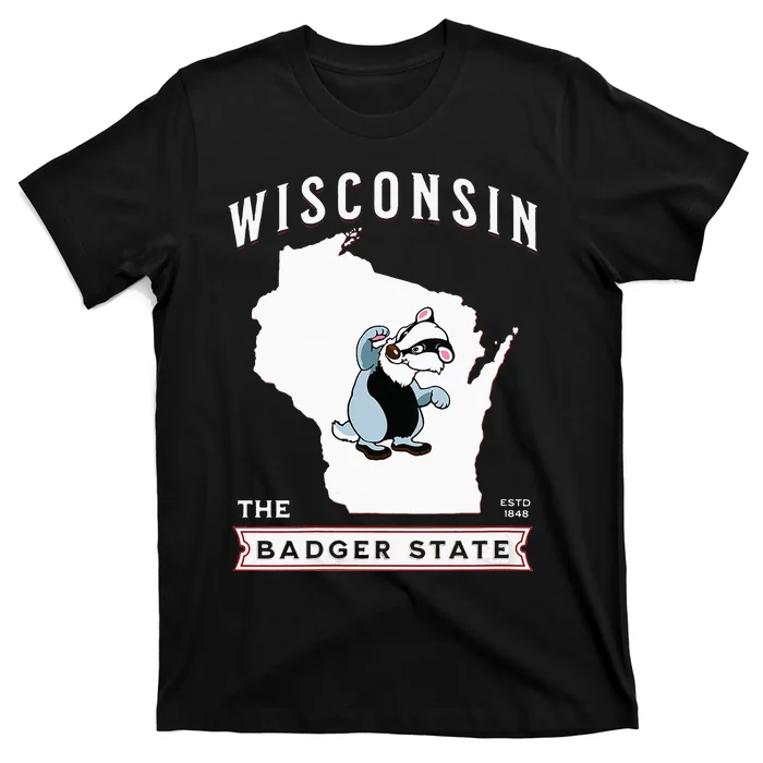 Wisconsin The Badger State Established 1848 T-Shirt