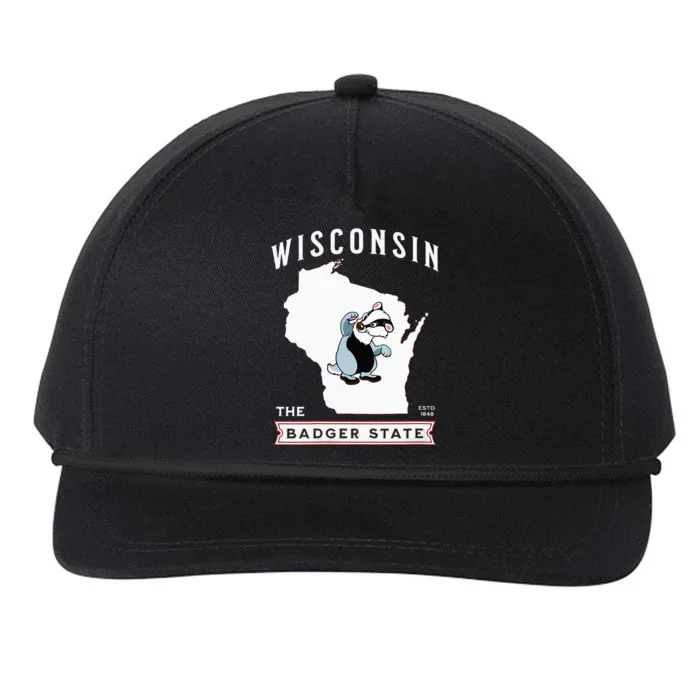 Wisconsin The Badger State Established 1848 Snapback Five-Panel Rope Hat