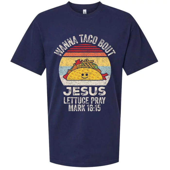 Wanna Taco Bout Jesus Cinco De Mayo Women Christian Sueded Cloud Jersey T-Shirt