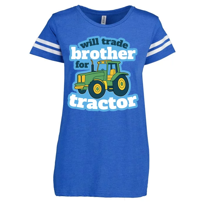 Will Trade Brother For Tractor Funny Enza Ladies Jersey Football T-Shirt