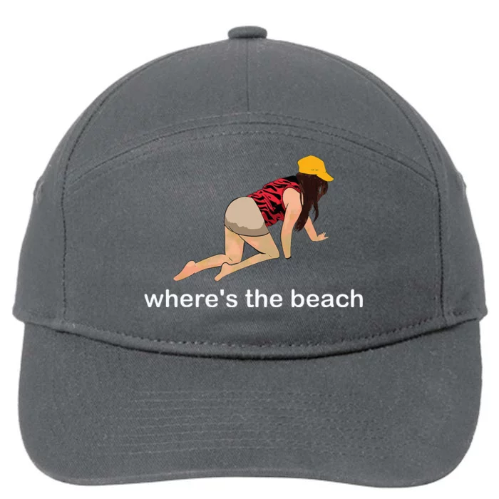 WhereS The Beach 7-Panel Snapback Hat