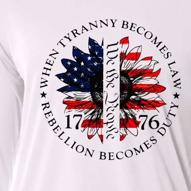 When Tyranny Becomes Law Rebellion Becomes Duty Cooling Performance Long Sleeve Crew