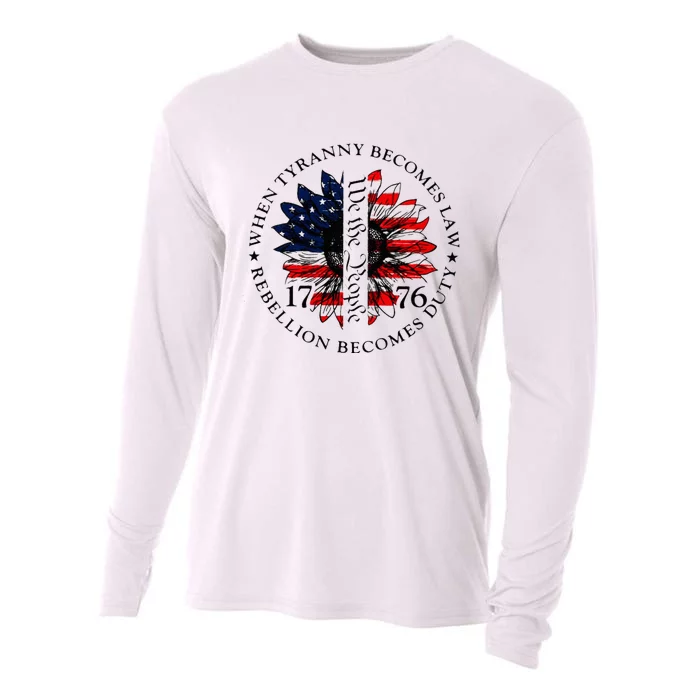 When Tyranny Becomes Law Rebellion Becomes Duty Cooling Performance Long Sleeve Crew