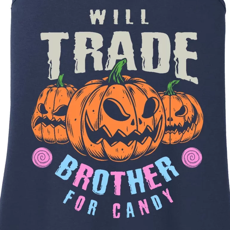 Will Trade Brother For Candy Funny Halloween Shirt Ladies Essential Tank