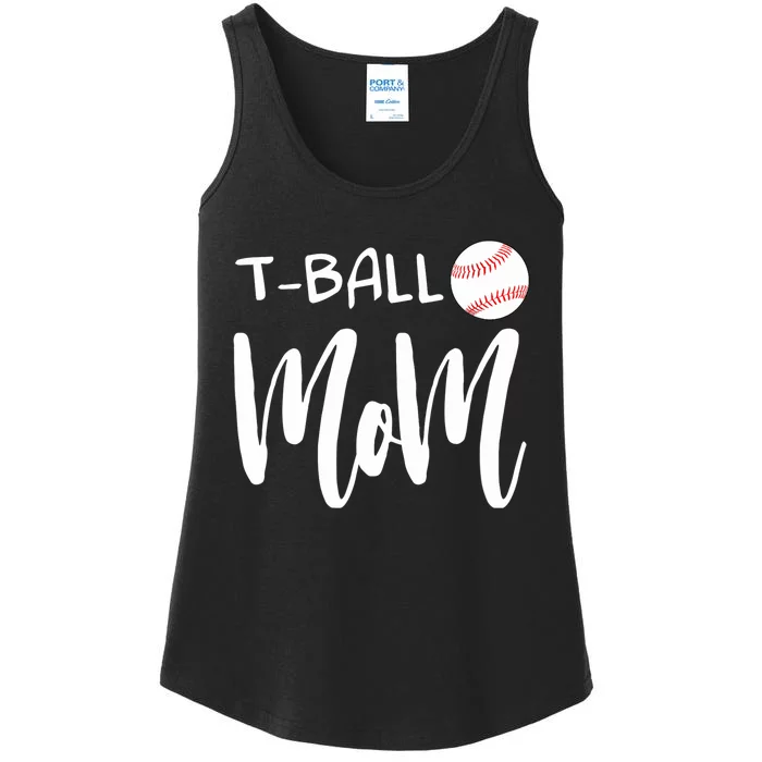 Wo T Ball Mom Tee Ball Christmas V-Neck Ladies Essential Tank