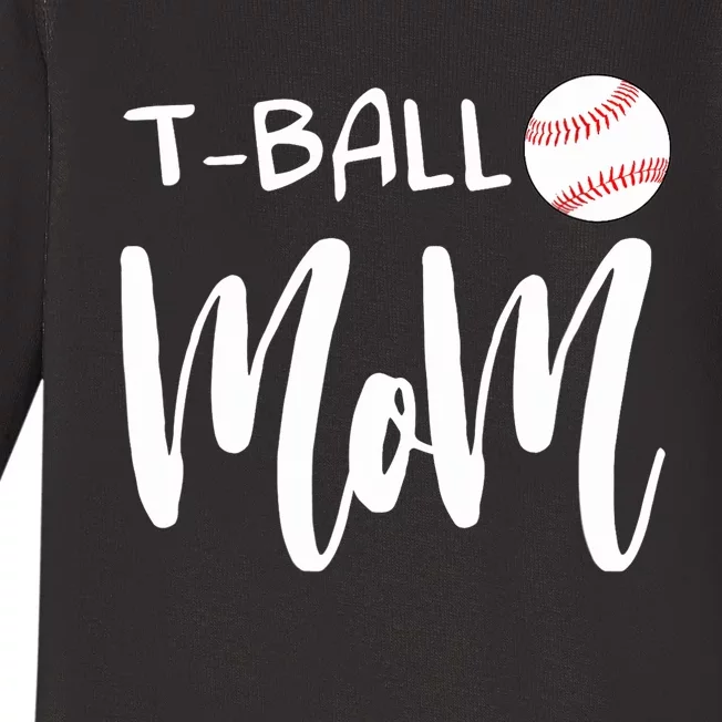 Wo T Ball Mom Tee Ball Christmas V-Neck Baby Long Sleeve Bodysuit