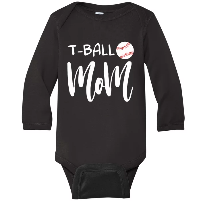 Wo T Ball Mom Tee Ball Christmas V-Neck Baby Long Sleeve Bodysuit