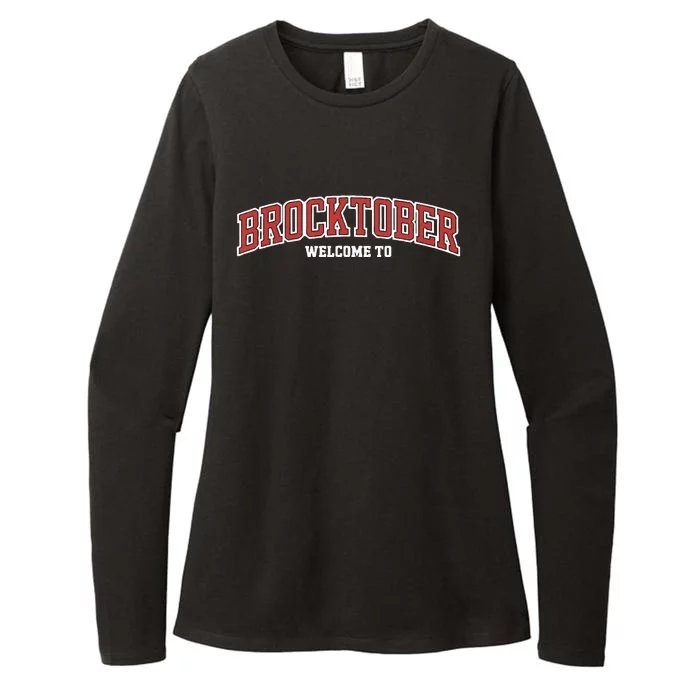 Welcome To Brocktober Womens CVC Long Sleeve Shirt