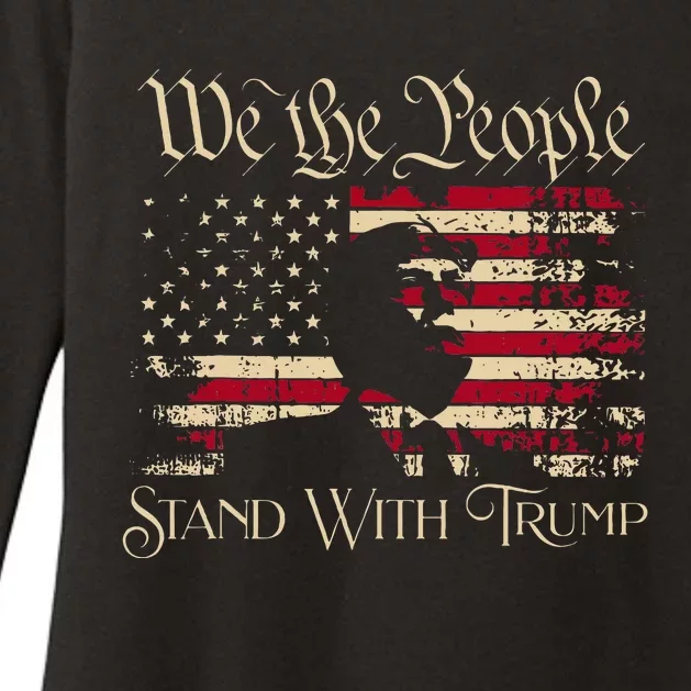 Western Trump Cowboy Make America Great Trump Daddy Maga Womens CVC Long Sleeve Shirt