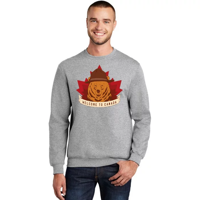 Welcome To Canada Maple Leaf Bear Sweatshirt