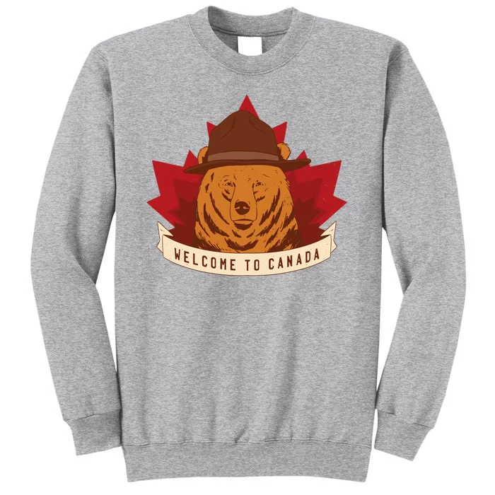 Welcome To Canada Maple Leaf Bear Sweatshirt