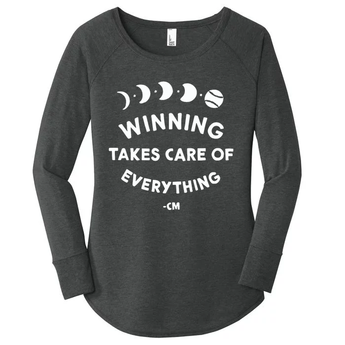 Winning Takes Care Of Everything Women's Perfect Tri Tunic Long Sleeve Shirt