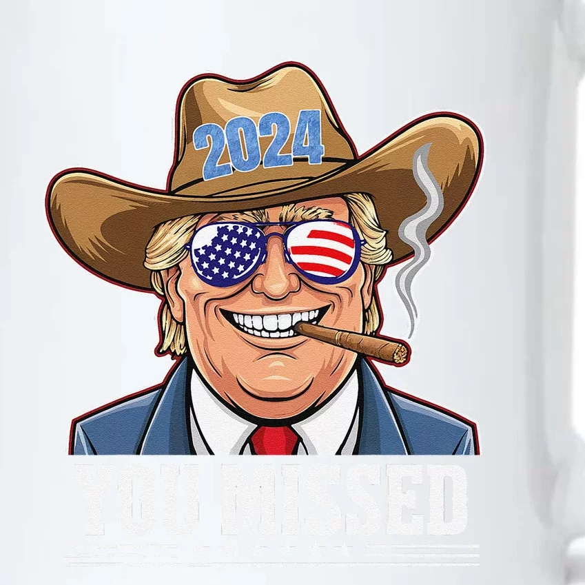 Western Trump Cowboy You Missed Black Color Changing Mug