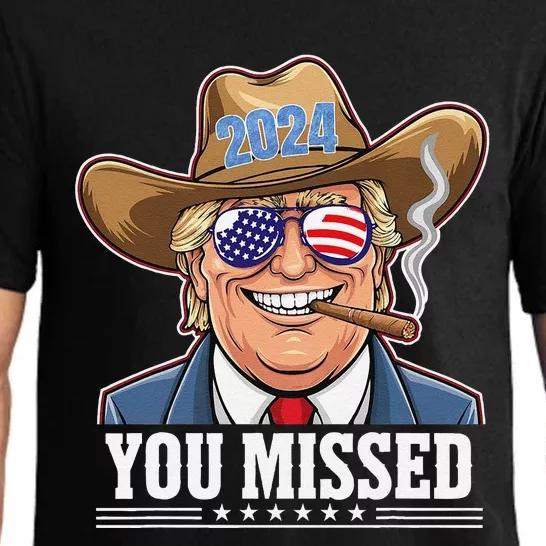 Western Trump Cowboy You Missed Pajama Set