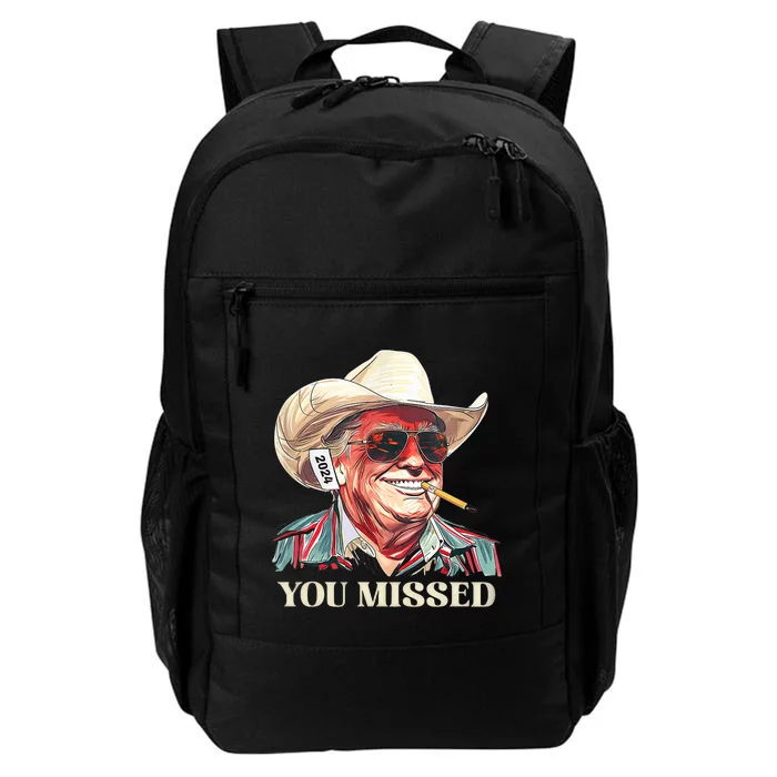 Western Trump Cowboy You Missed Daily Commute Backpack