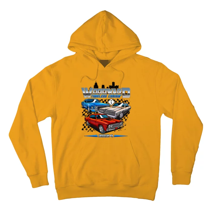 Woodward Timeless Cruisin 2024 Muscle Cars Hoodie