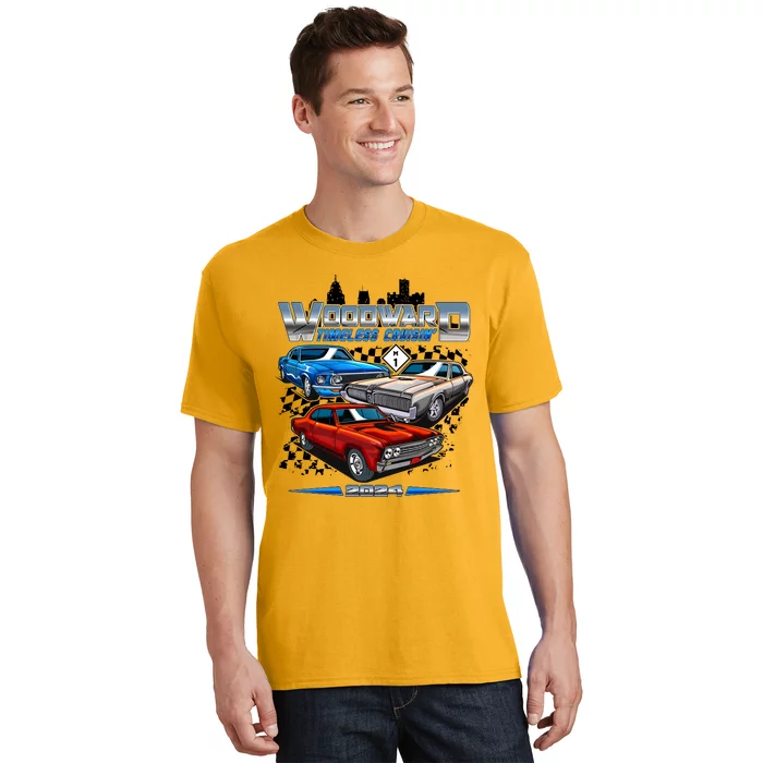 Woodward Timeless Cruisin 2024 Muscle Cars T-Shirt