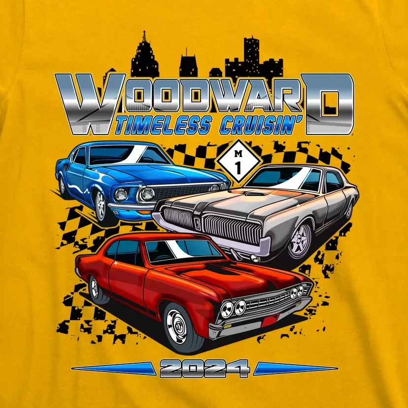 Woodward Timeless Cruisin 2024 Muscle Cars T-Shirt