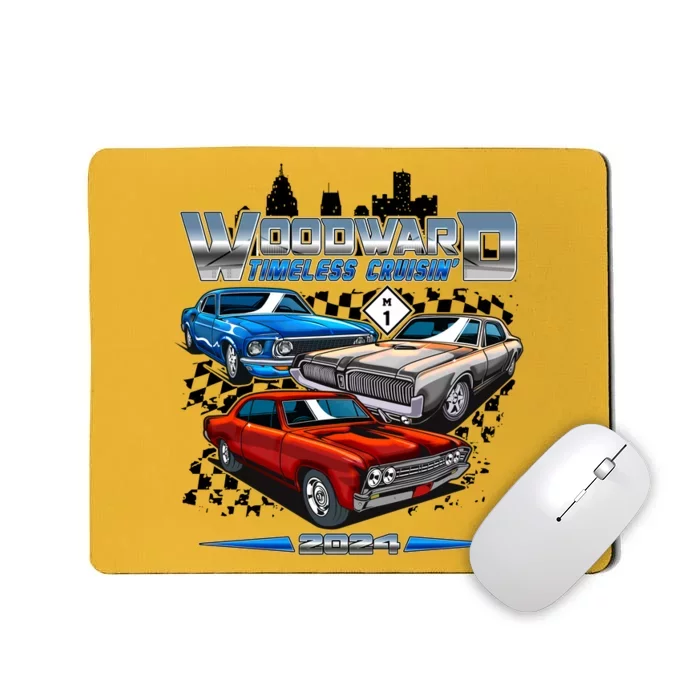 Woodward Timeless Cruisin 2024 Muscle Cars Mousepad