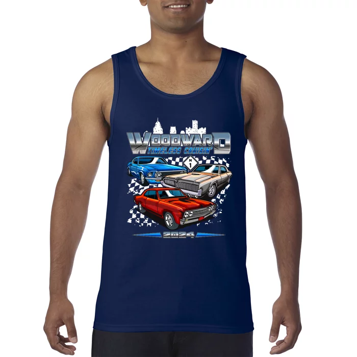 Woodward Timeless Cruisin 2024 Muscle Cars Tank Top